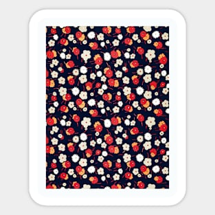 lovely flowers pattern Sticker